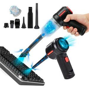 Air Duster Computer Vacuum Cleaner for Keyboard Cleaning- Cordless Canned Air 01